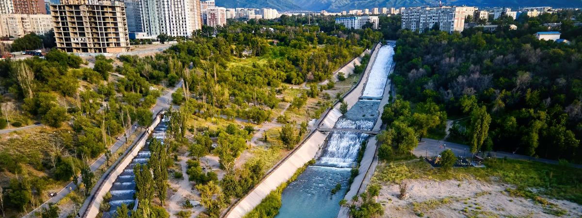 Aerial view, Almaty, Kazakhstan