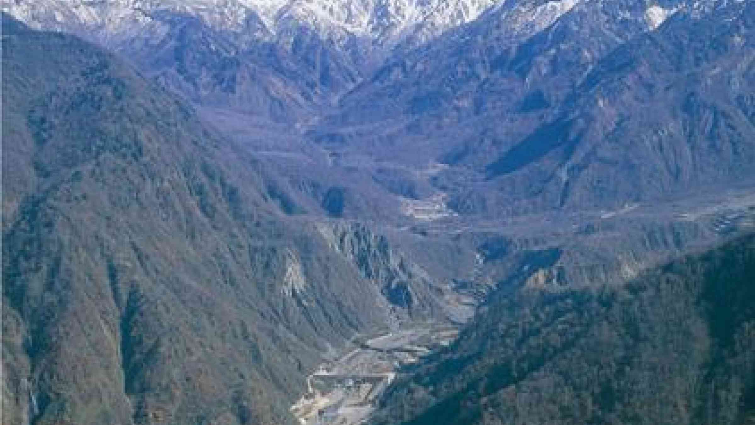 Centuries of disaster resilience work in the uplands area above Toyama City has aimed to work with rather than against nature and the rugged terain. (Photo: Toyama Prefecture)