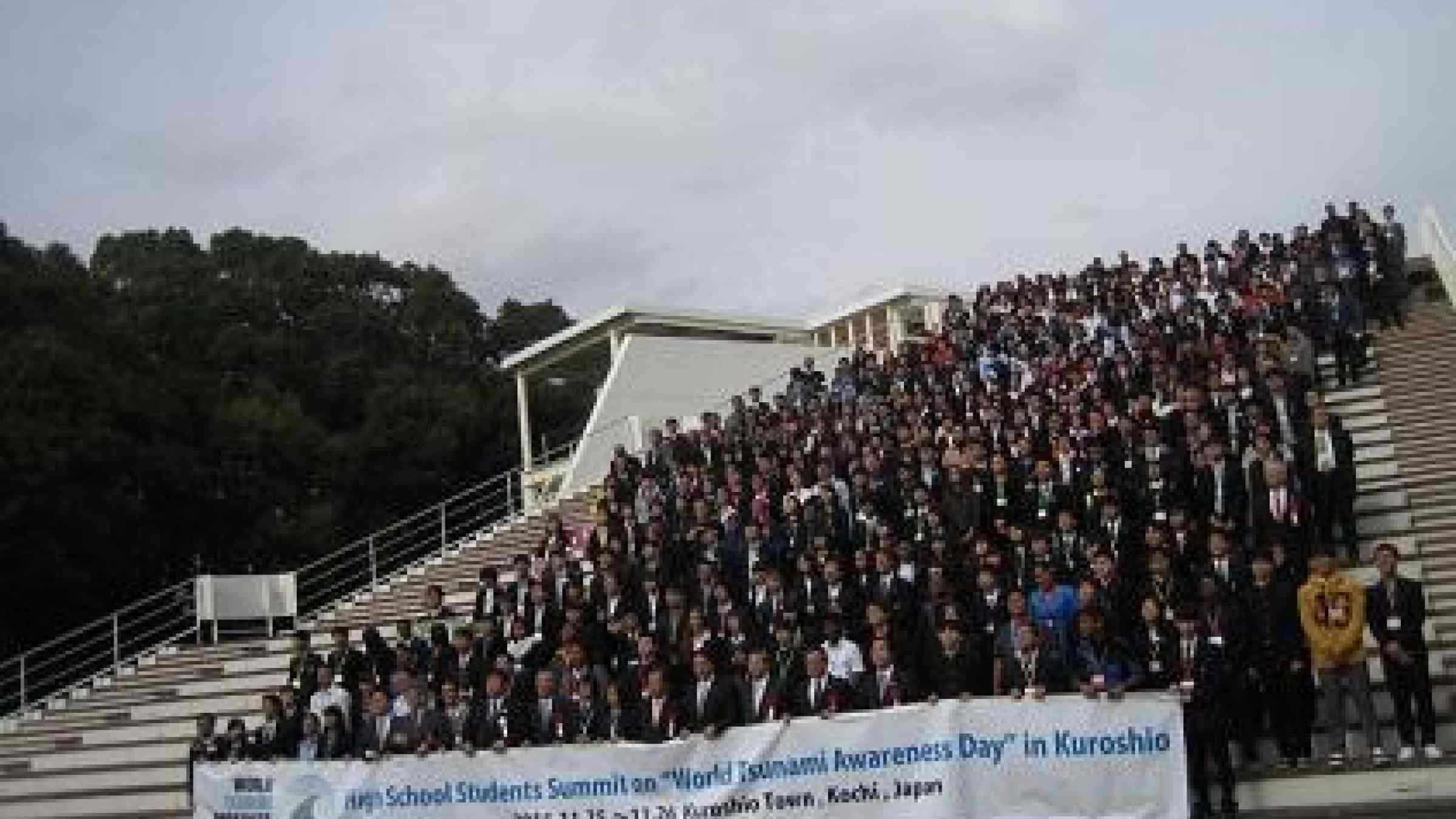 The High School Students Summit saw 360 participants from 30 countries spotlight the issue of reducing tsunami risk (Photo: UNISDR)