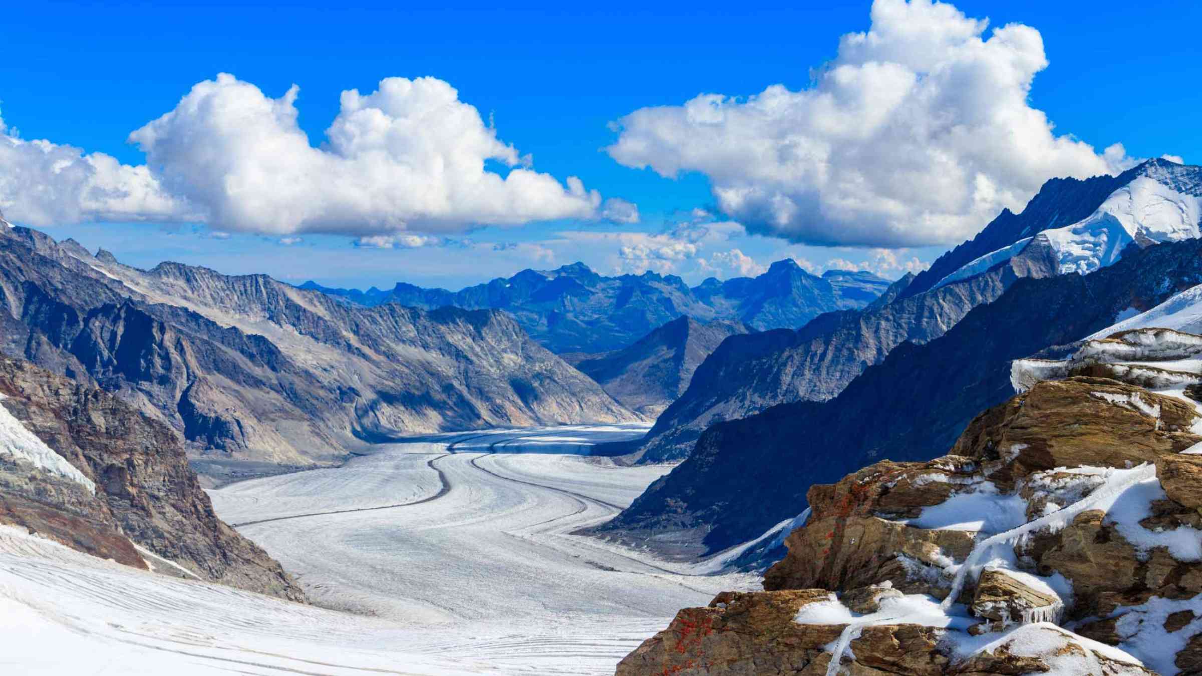 A snowy landscape