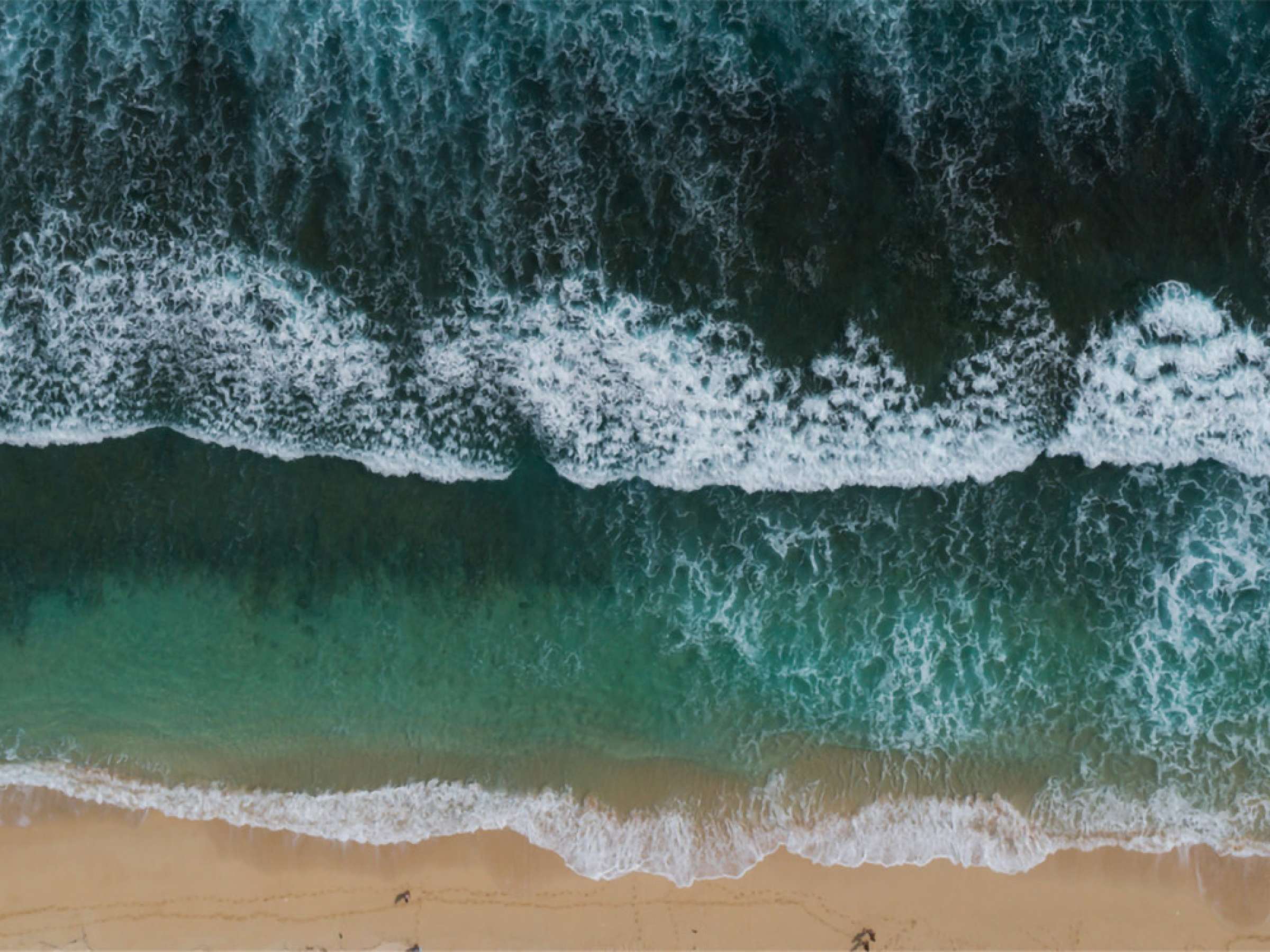 waves on a beach